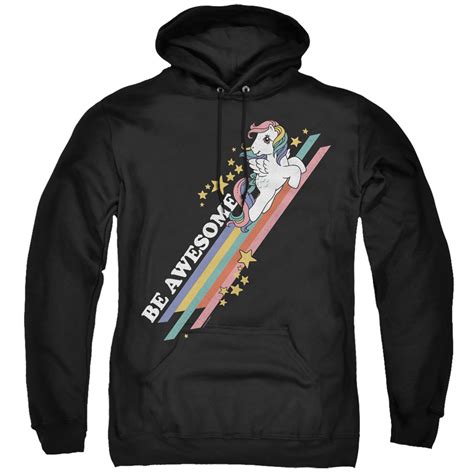 My Little Pony Hoodie Be Awesome Black Hoody Ebay