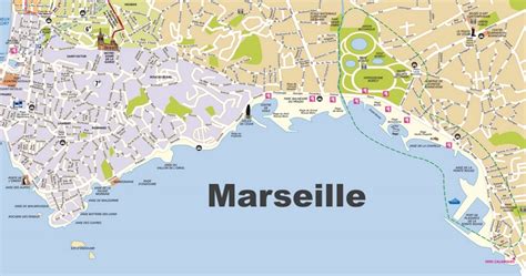 Marseille Beaches Map Ontheworldmap Com