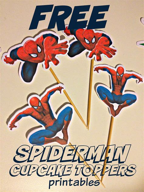 Similar with spiderman clipart png. SPIDERMAN SUPERHERO CUPCAKE TOPPERS: DIY HOW TO MAKE AT ...