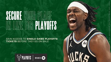 First Round Tickets For Bucks Playoffs Presented By Bmo Go On Sale This