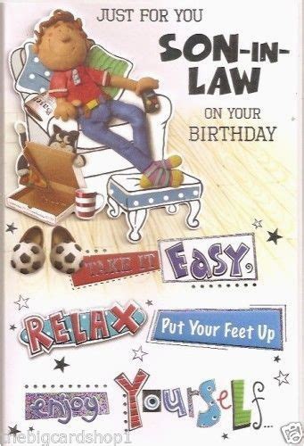 Funny Son In Law Birthday Cards Birthdaybuzz