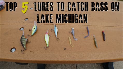 My Top 5 Lures To Catch Bass On Lake Michigan Vlog 9 4k Youtube