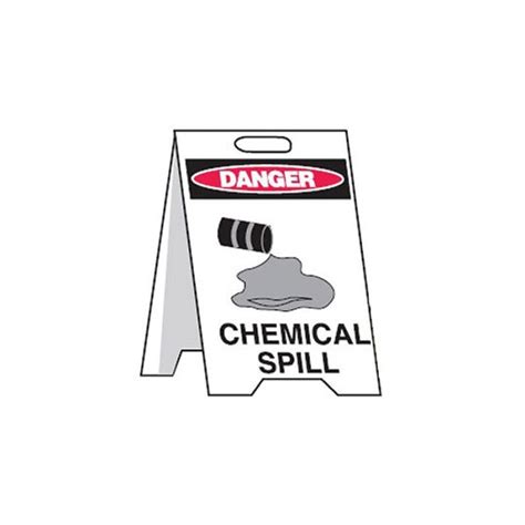 Spill Floor Stand Danger Chemical Spill