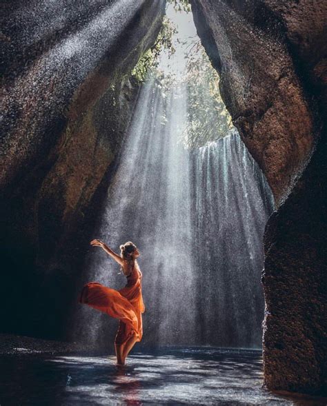 Tukad Cepung Waterfall Is A Beautiful Paradise In Bali Indonesia Photo By Ig Asssontherun