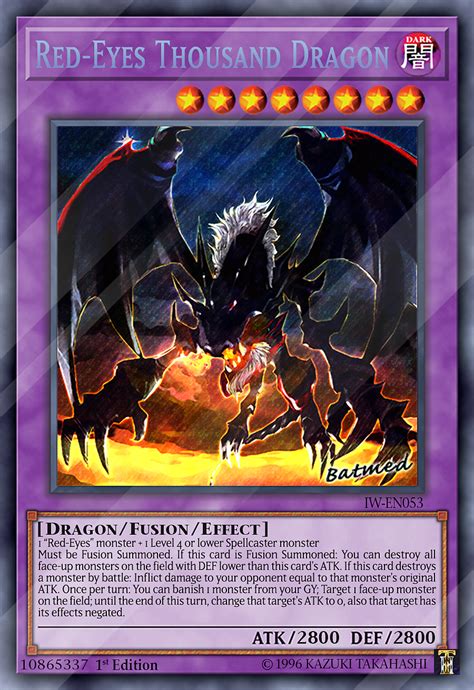 Red Eyes Thousand Dragon By Chaostrevor On Deviantart In 2021 Yugioh
