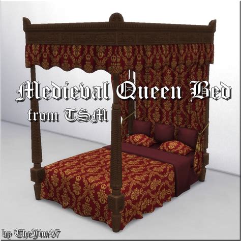 Mod The Sims Medieval Queen Bed