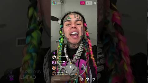 6ix9ine apologizes on ig live and breaks ig live record 2 mil youtube