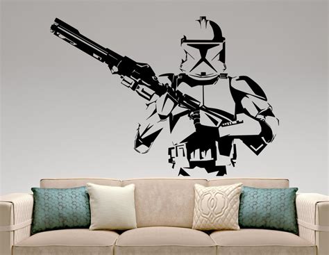 Stormtrooper Sticker Star Wars Wall Decal Movie Design Art Etsy