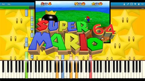 Super Mario 64 Main Theme Synthesia Youtube