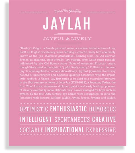 Jaylah Name Art Print