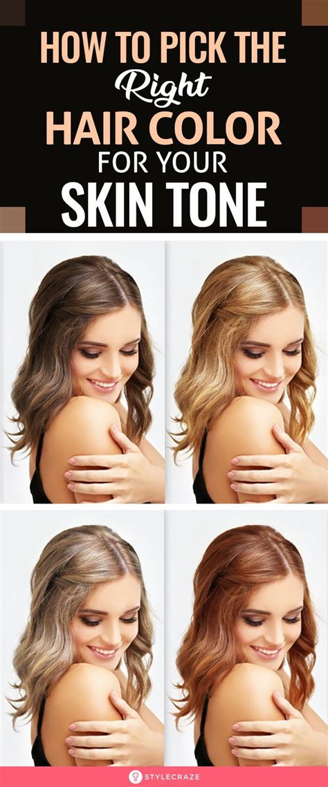 How To Pick The Right Hair Color For Your Skin Tone In 2020 Skin Tone Hair Color Skin Tones