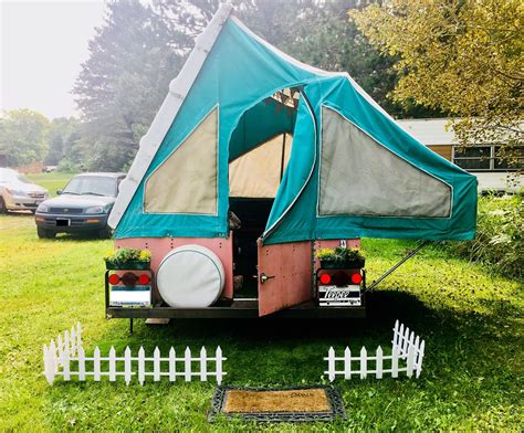 1960s Bethany Pop Up Camper Pop Up Camper Outdoor Camping Tent Trailer