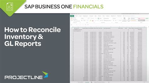 How To Reconcile Inventory And Gl Reports Sap Business One Youtube