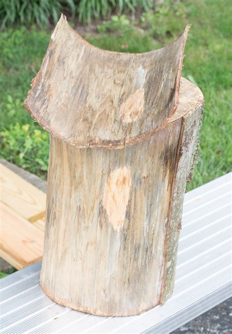 Make A Tree Stump Side Table Simply Designing With Ashley