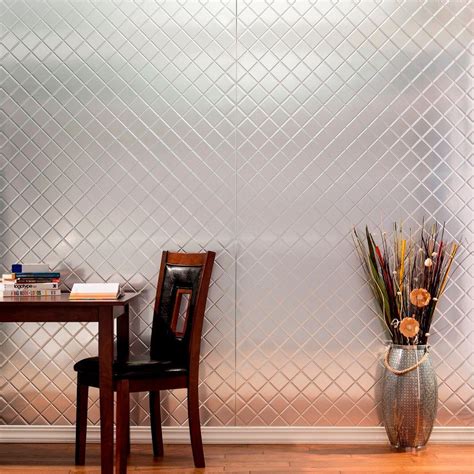 Fasade 96 In X 48 In Quilted Decorative Wall Panel In Polished Copper