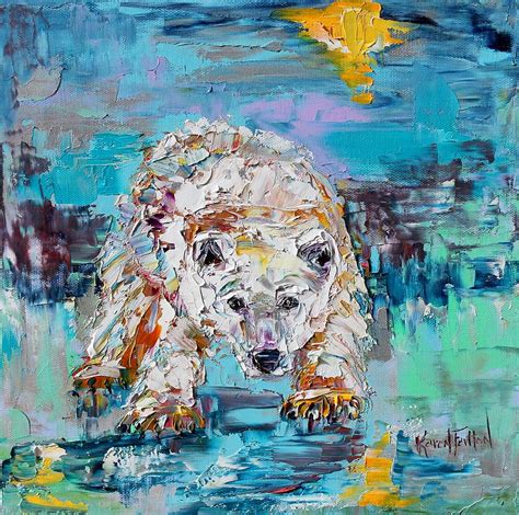 Polar Bear Painting By Karen Tarlton Fine Art America