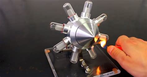A Fully Functional 8 Cylinder Stirling Engine