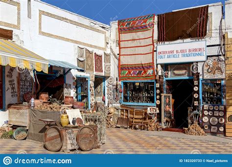 Arts And Crafts Shop In Tunisia Editorial Stock Photo