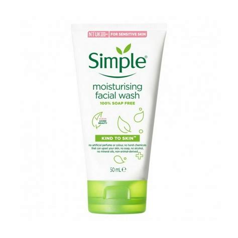 Simple Moisturising Facial Wash 50ml Uk