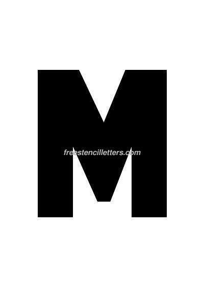 The english language evolves constantly, so there are a few more words with six letters every year. Print 6 Inch M Letter Stencil - Free Stencil Letters