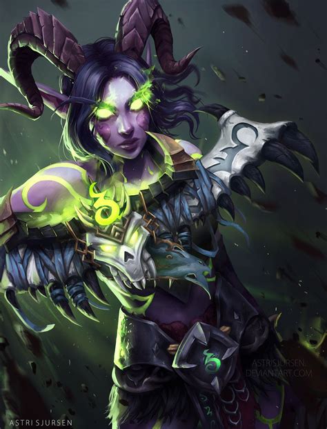 Anraza Demon Hunter World Of Warcraft Astrisjursen On Deviantart Dota Warcraft Warcraft