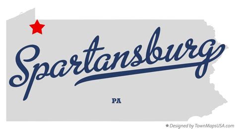 Map Of Spartansburg Pa Pennsylvania