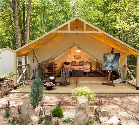 luxury glamping rentals sandy pines camping glamping luxury glamping outside seating area
