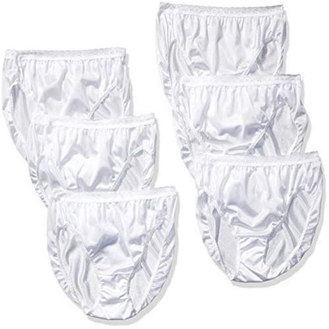 Hanes Hanes Womens 6 Pack Nylon Hi Cut Panties Assorted 9
