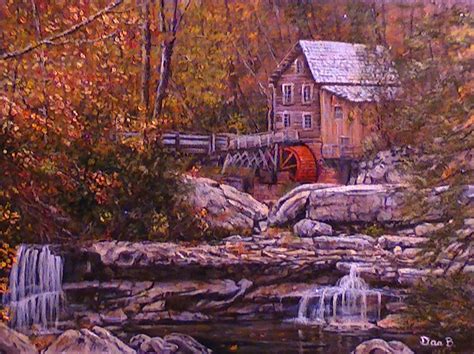 The Old Grist Mill By Dan Burgess Art I Admire Pinterest