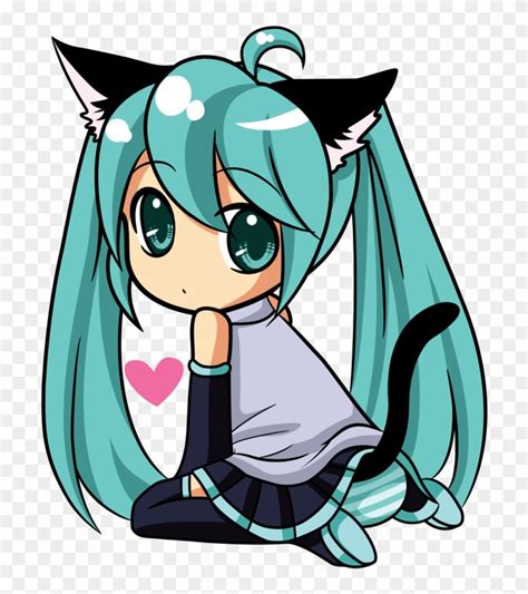 Cute Chibi Anime Cat Girl
