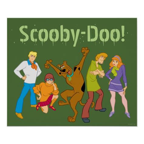 Whole Gang 16 Mystery Inc Poster In 2021 Scooby Doo