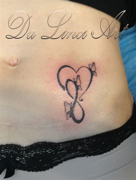 Heart Infinity And Butterfly Tattoo Made By Linda Da Linci Art In