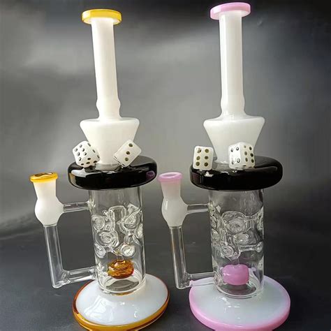 High Quality Hand Blown Glass Smoking Water Pipe Beaker Pipes Rolling Paper Smoking Set And