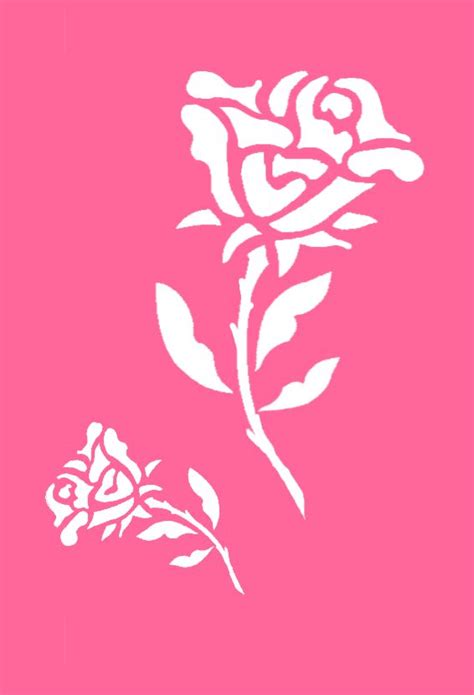 7 Best Images Of Rose Stencils Printable Templates Free Printable