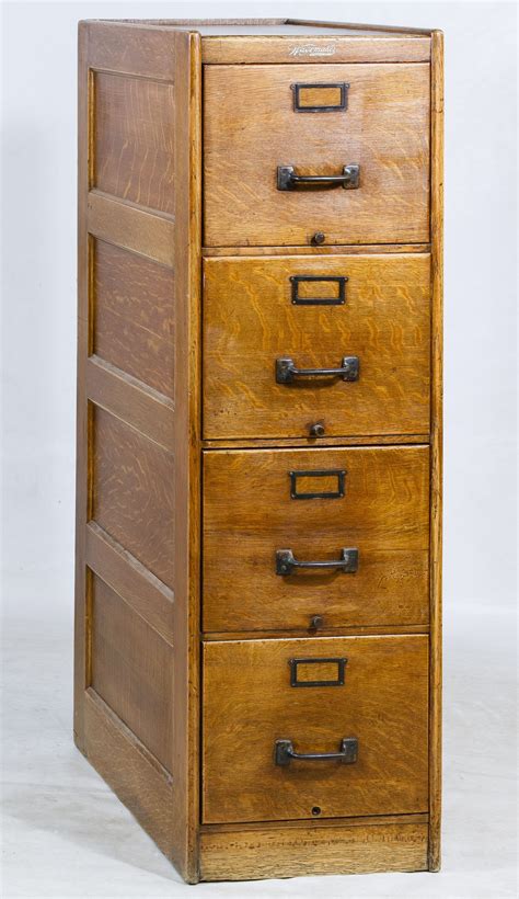 The features of lockable nightstand 2 drawer filing cabinet as below: Lot 83: Oak Four-Drawer File Cabinet by Wagemaker | Filing ...