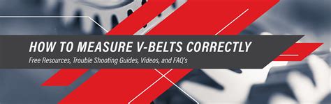 How To Measure V Belts Correctly