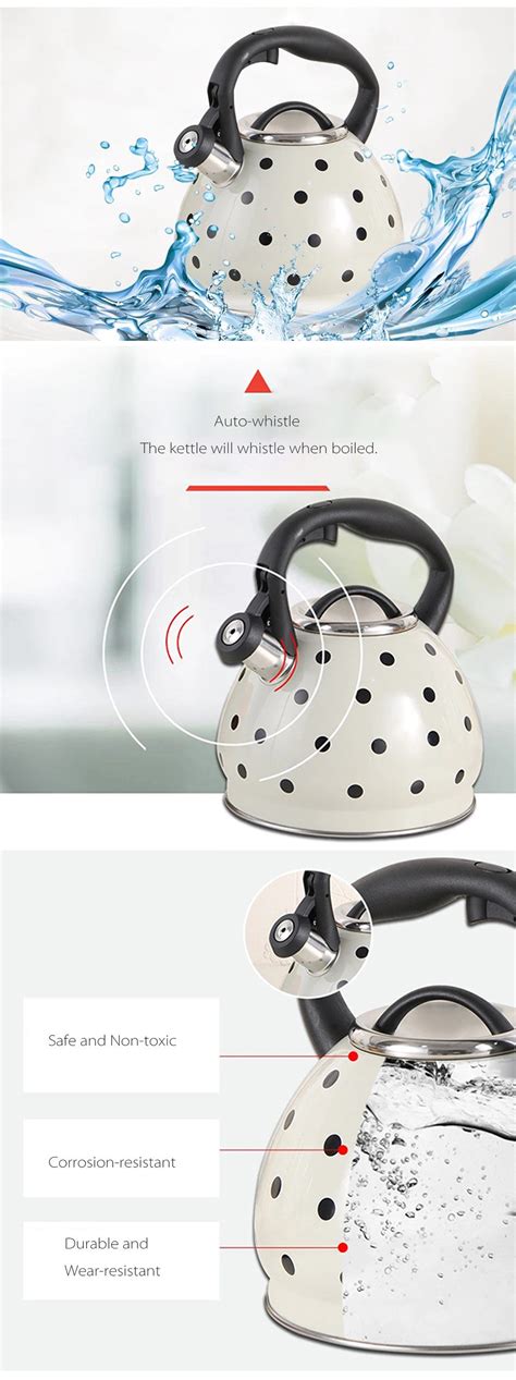 Polka Dot Whistling Kettle Apollobox