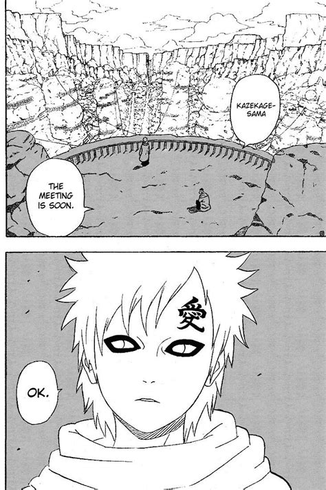 When Naruto Discovered That Gaara Was Kazekage Naruto Manga Naruto Art