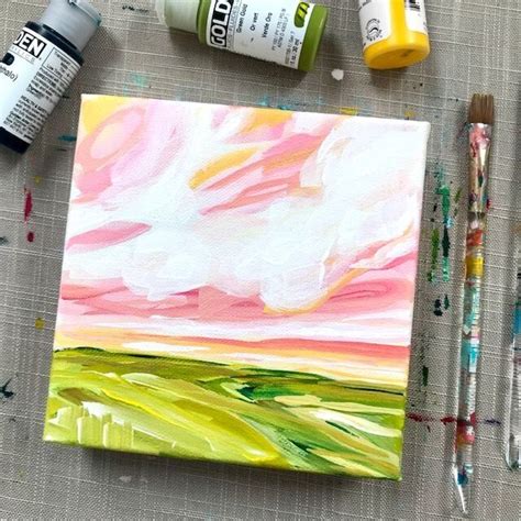 How To Paint An Abstract Landscape Step By Step For Beginners — Elle