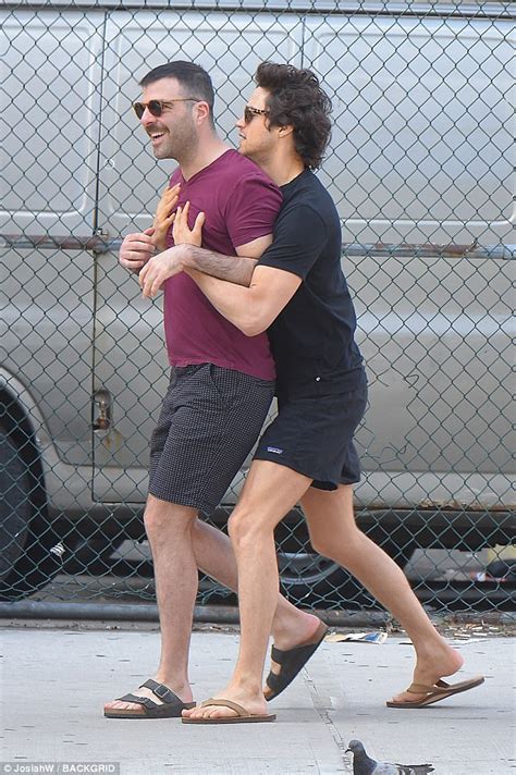 Zachary Quinto And Miles Mcmillan Pack On The Pda In Nyc Daily Mail