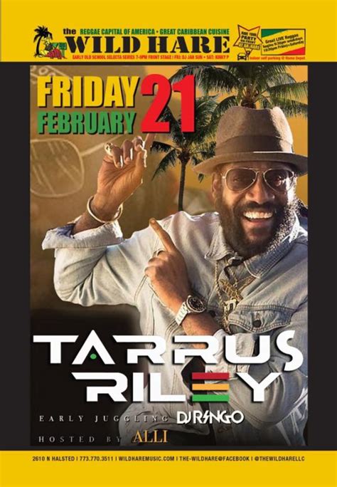 Tarrus Riley Plus The Wild Hare Sound System Feat Dj Ringo Hosted By