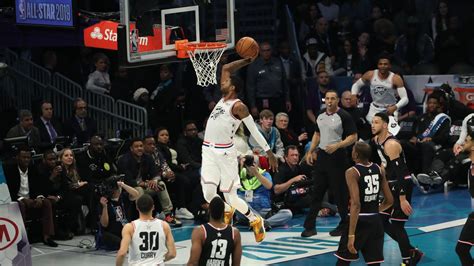 All Star 2019 Paul George Unleashes Acrobatic 360 Dunk In All Star