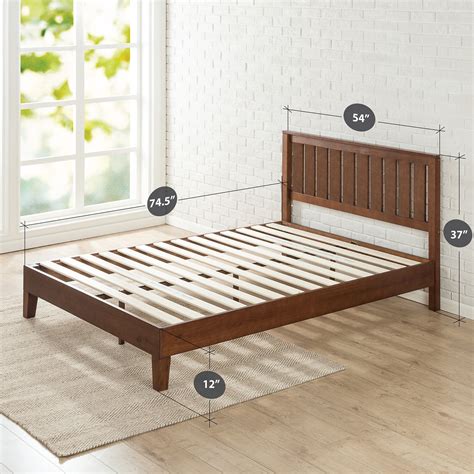 Zinus Deluxe Solid Wood Platform Bed Frame Timber Headboard Bed Head