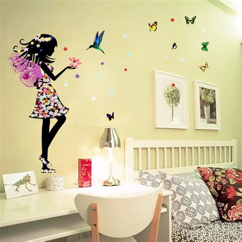 From the romanticism of roses to the cheer of daisies, all flowers can brighten moods and evoke a variety of feelings and emotions. Beautiful Butterfly Elf Wall Art for Girls | Walling Shop