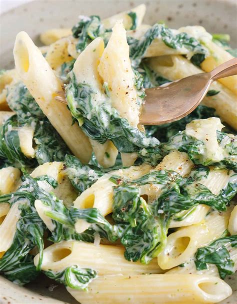 Pasta With Spinach Easy And Quick The Clever Meal