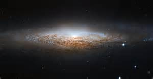 Nasa Hubble Spies A Spiral Galaxy Edge On