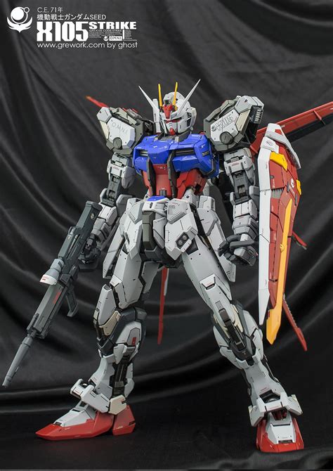 Custom Build Pg 160 Aile Strike Gundam Detailed