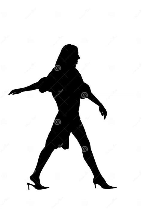Silhouette Walking Woman Stock Illustration Illustration Of Women 971690