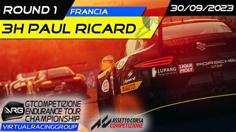 Gp Paul Ricard Assetto Corsa Competizione Gtc Endurance Tour