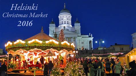 Helsinki Christmas Market 2016 Tuomaan Markkinat Finland Youtube